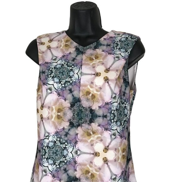 Ted Baker Beautiful Floral Midi Dress Size 1 - Picture 3 of 7